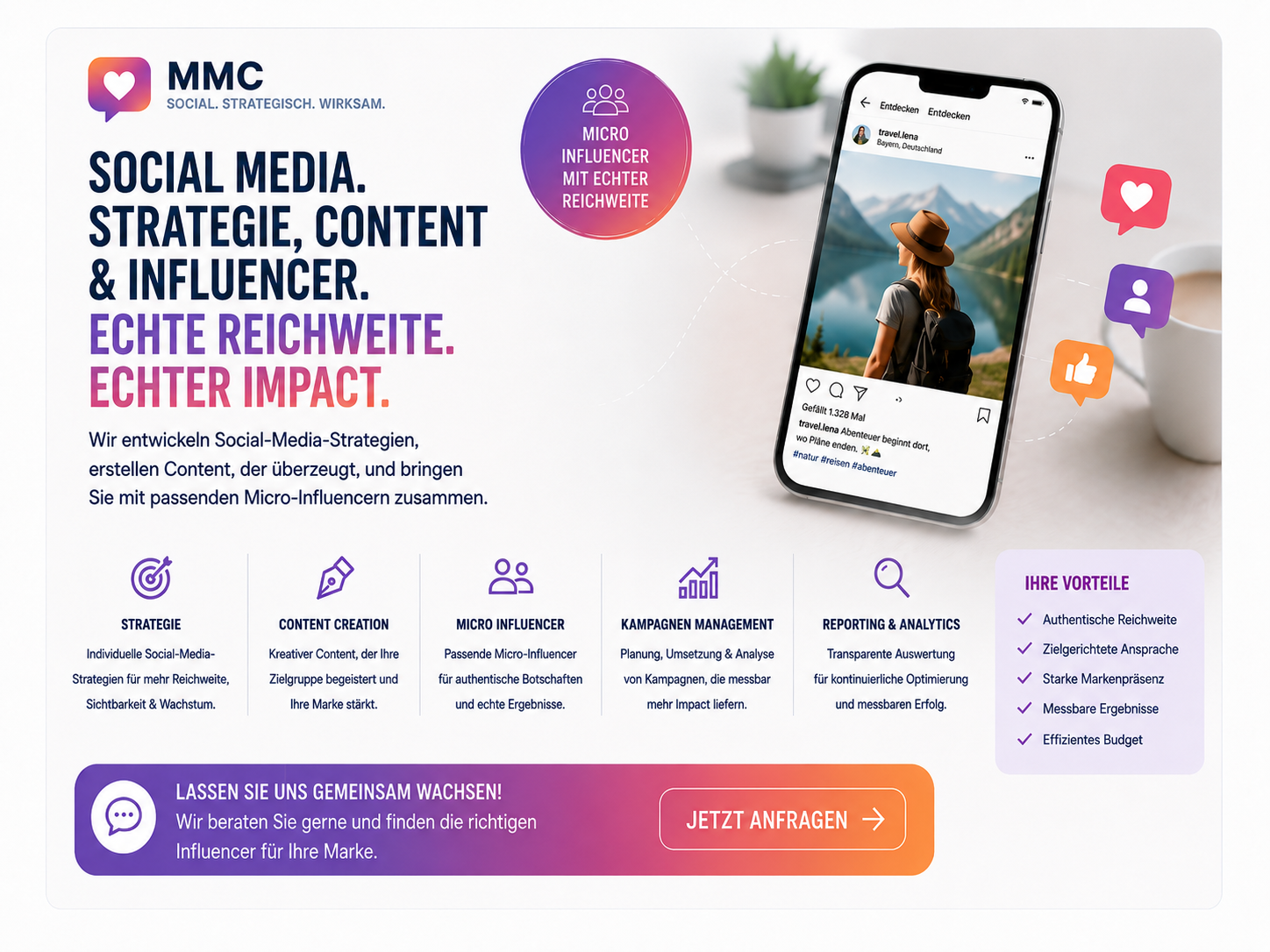 Social Media Beratung und Micro Influencer Showcase